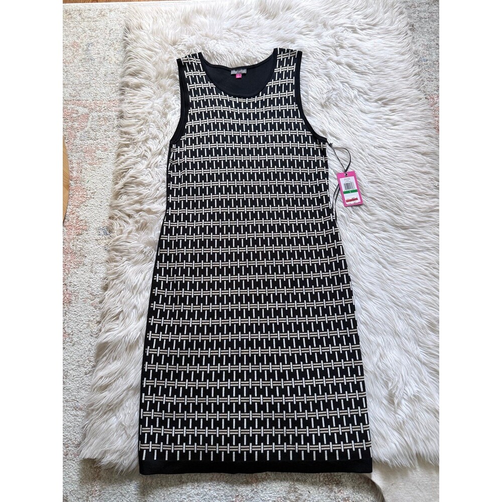 Vince Camuto Geometric Knit Knee-Length Dress